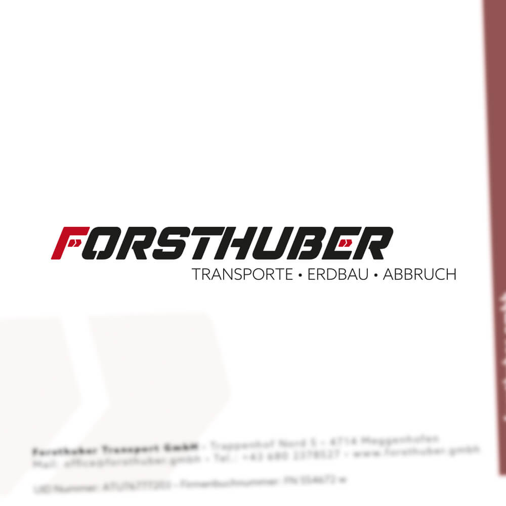 Logo & Corporate Design | Forsthuber Transporte